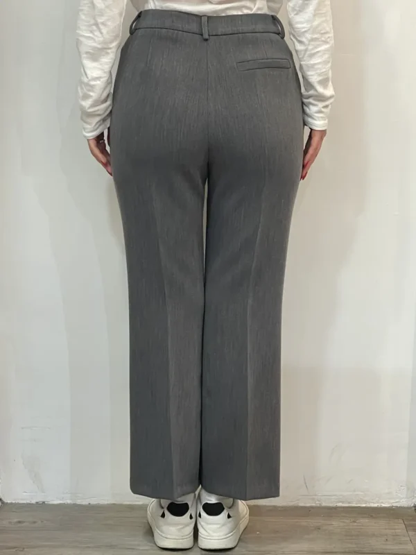 Souvenir - Pantalone Trombetta Tasca a filo – Grigio - immagine 3