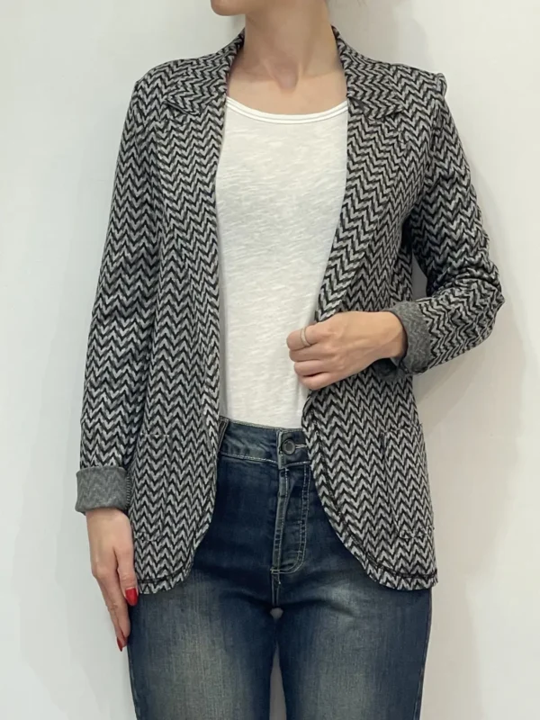 Floor 26 - Blazer fantasia geometrica - Grigio