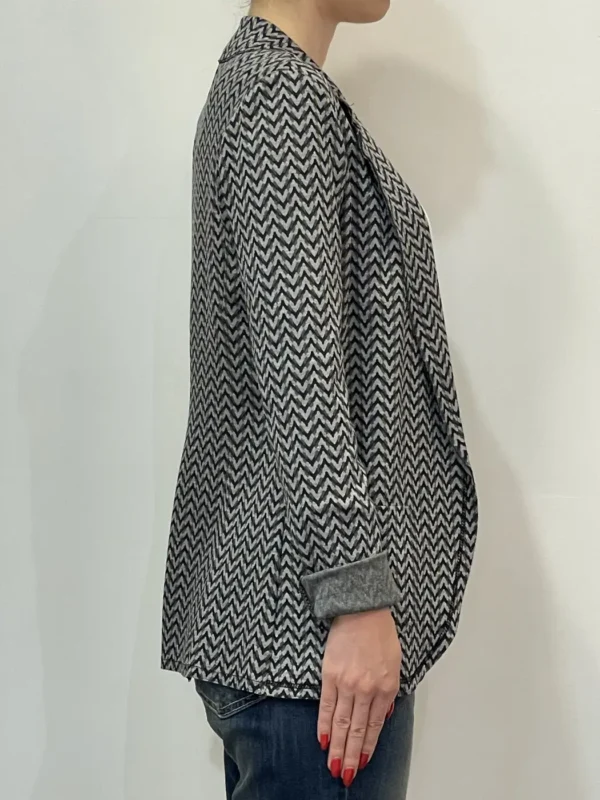 Floor 26 - Blazer fantasia geometrica - Grigio - immagine 2