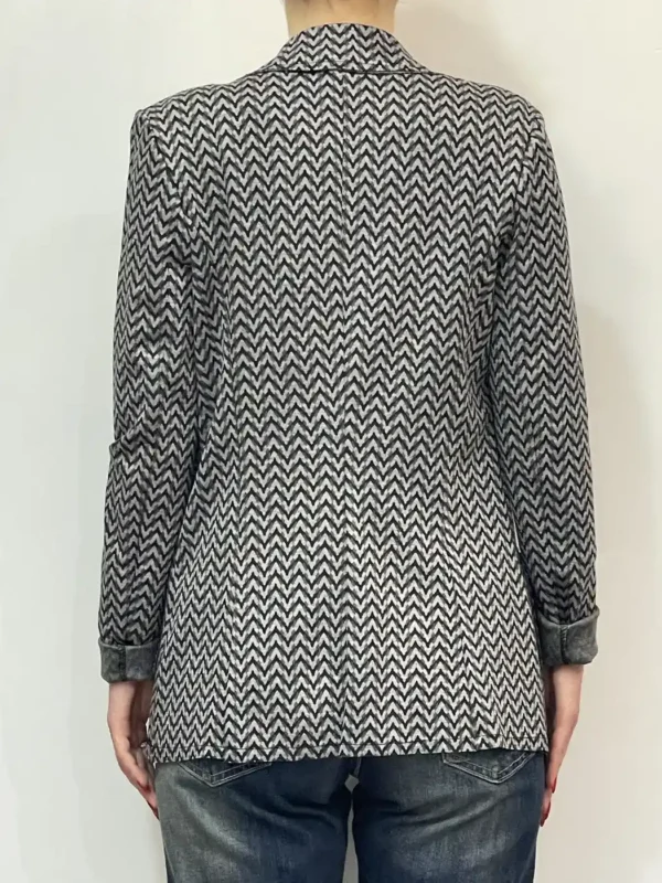 Floor 26 - Blazer fantasia geometrica - Grigio - immagine 3