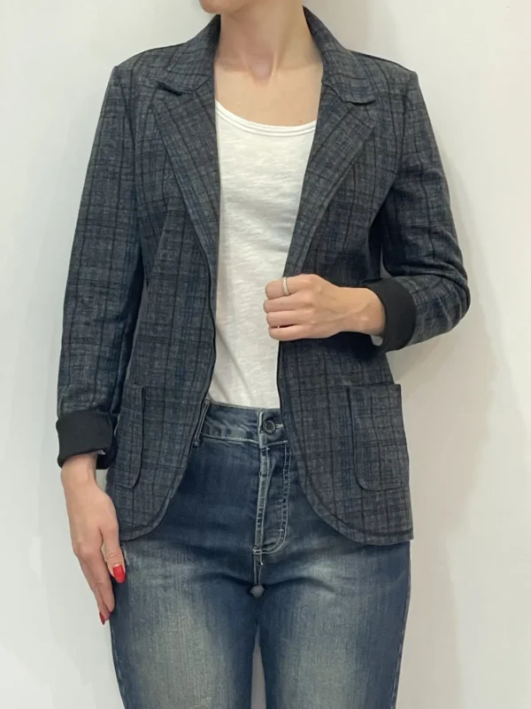 Floor 26 – Blazer fantasia quadri Grigio – Ottanio