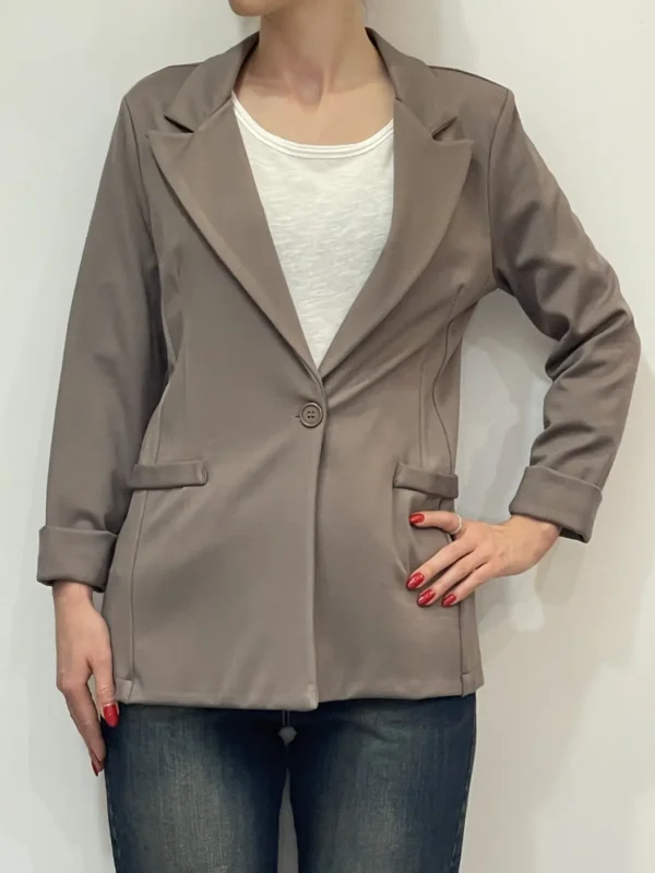 Floor 26 – Blazer petto a lancio – Beige