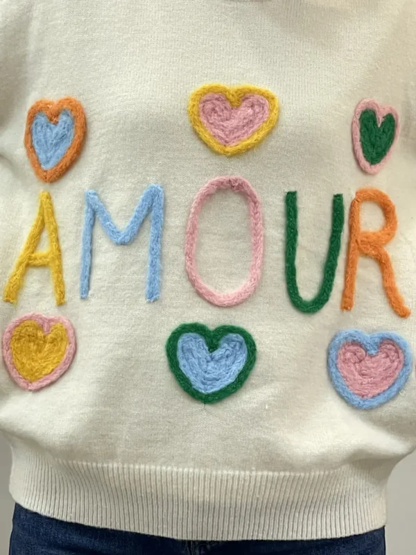 Floor 26 - maglia cuori amour - Bianco - immagine 4