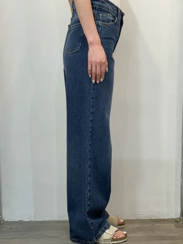 Souvenir - Jeans denim palazzo - blu - immagine 3