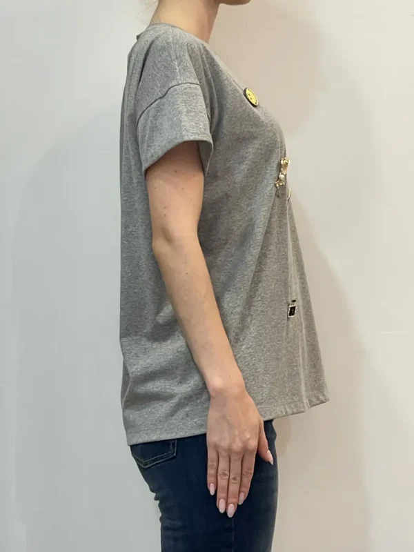 Tensione in - Tshirt spille - Grigio - immagine 3