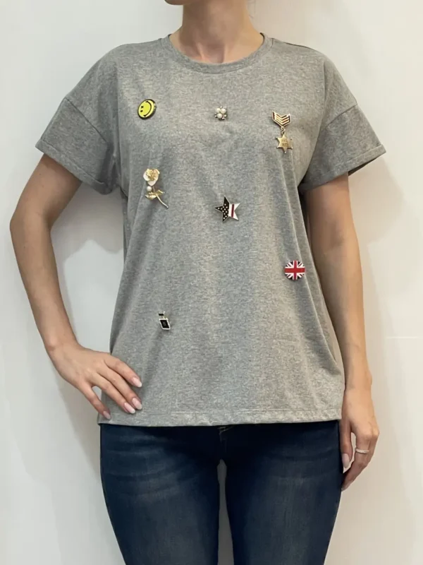 Tensione in - Tshirt spille - Grigio