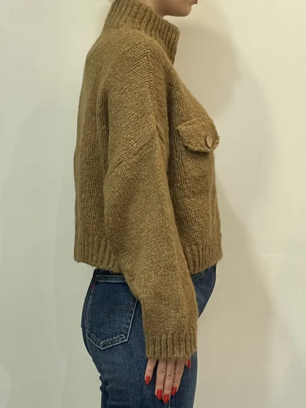 Floor 26 - Maglia cardigan - taschine -  Beige - immagine 2