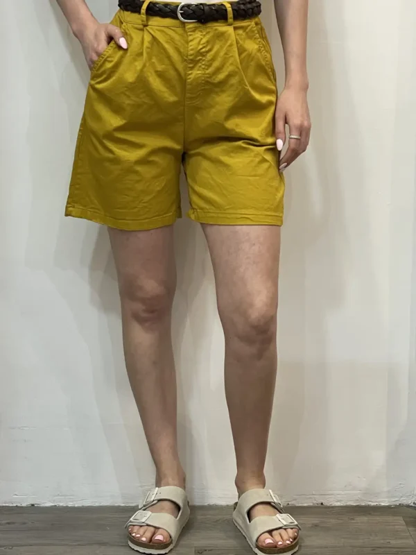 Floor 26 - Shorts cotone - senape