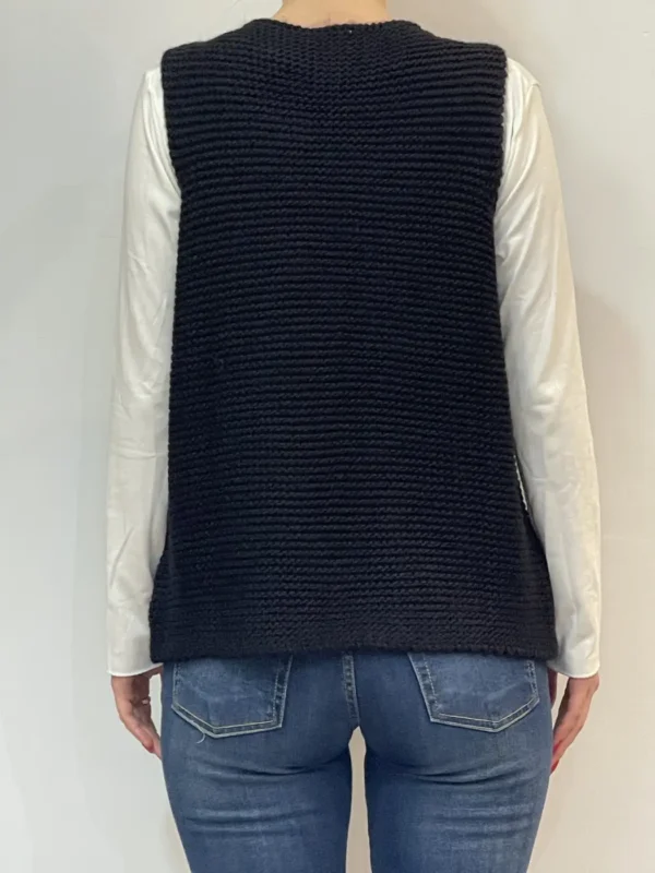 Angè - Gilet maglia - Nero - immagine 3