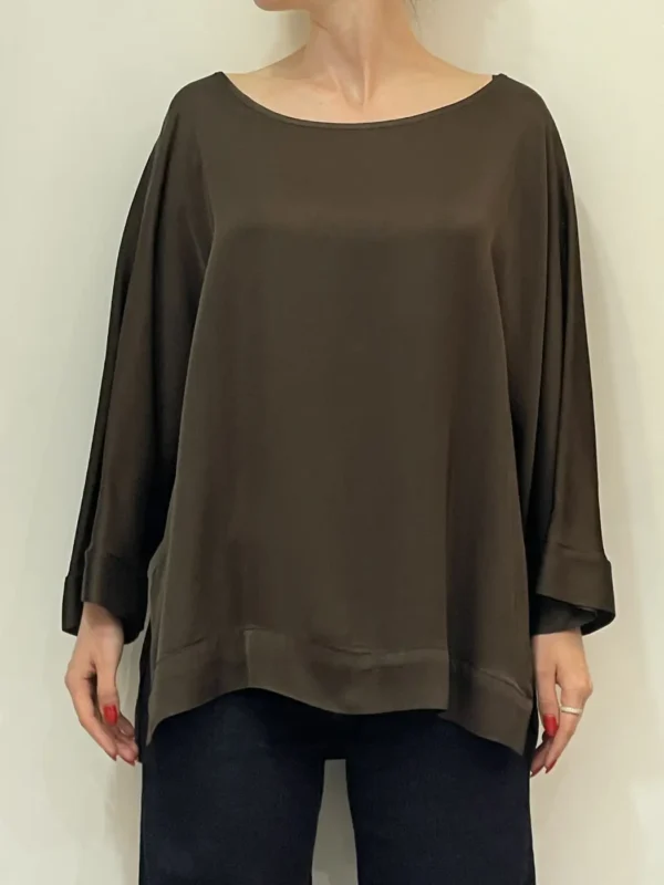 Motel - Blusa viscosa - Cioccolato