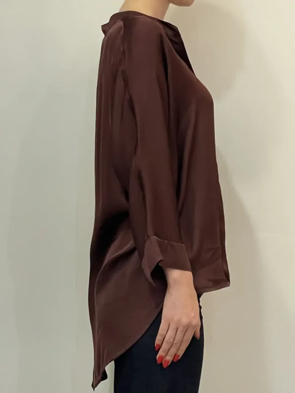 Motel - Camicia viscosa - Bordeaux - immagine 2